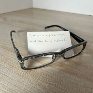 Jimmy Crystal New York JCR250 +2.75 Reader Eyeglasses Gray Frames